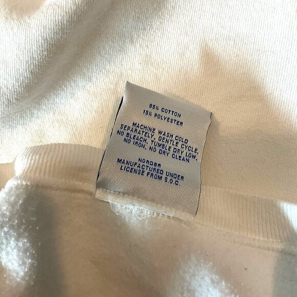 VTG Goodwill Games 1990 Sweatshirt White Pullover Crew Neck Long Sleeve Size L - Picture 6 of 7